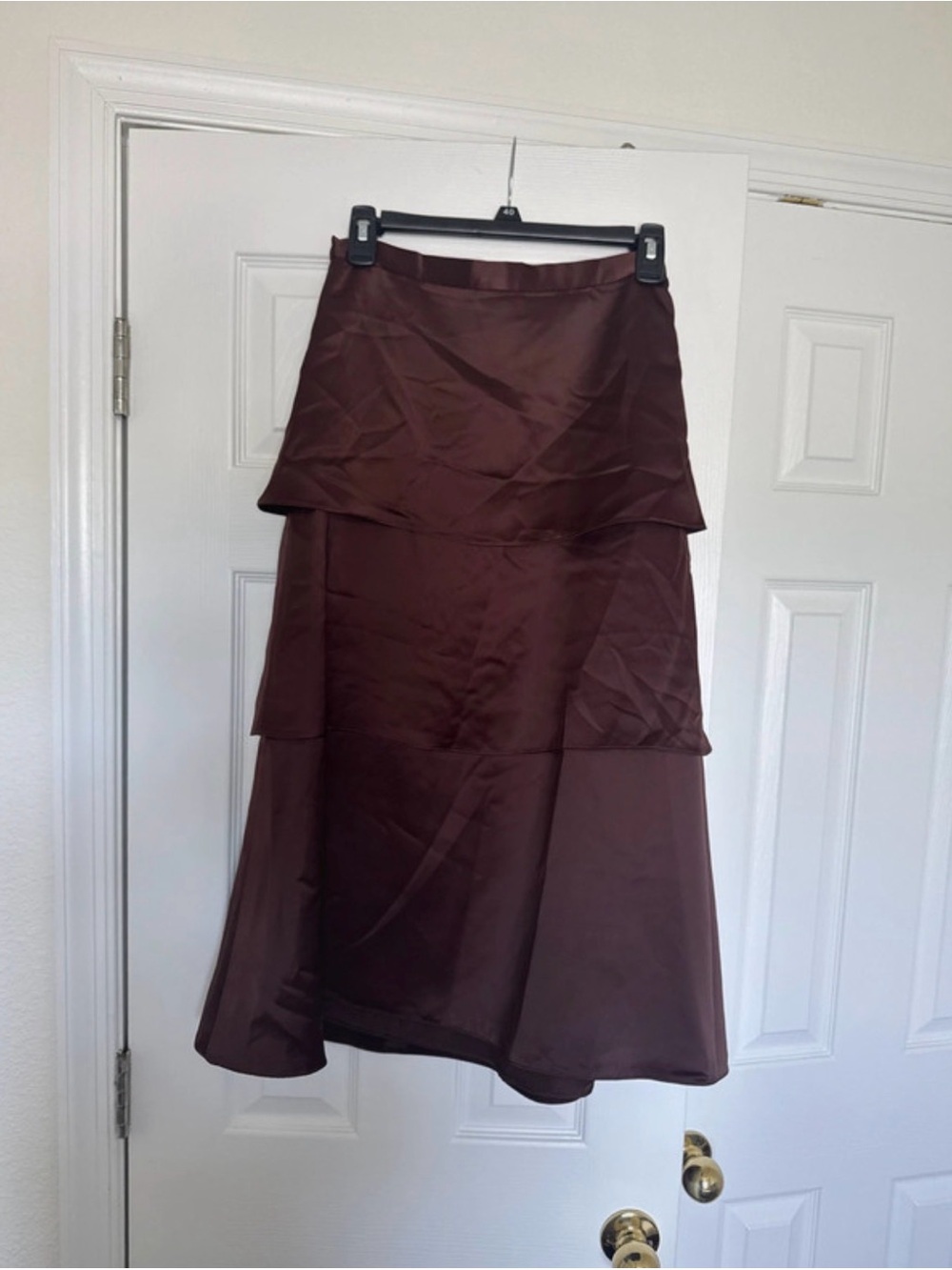 Chocolate Brown Midi Skirt
